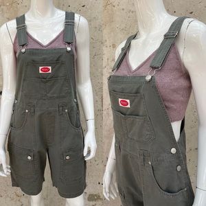 Revolt Women's Vintage Shortalls Short Overalls Fits XS
